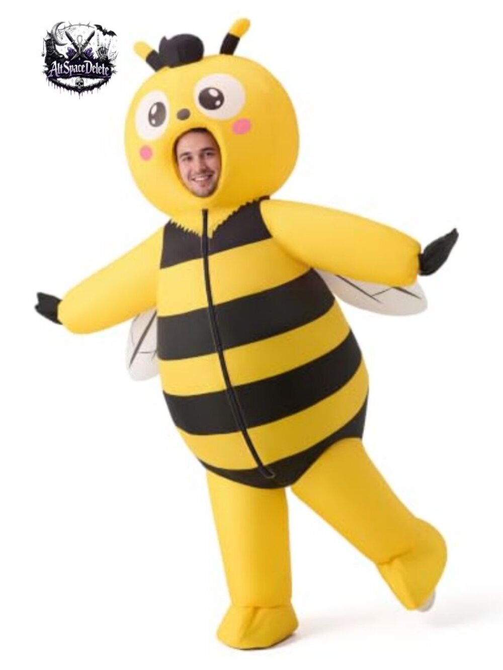 Inflatable Bee Costume Adult Full Body Blow Up Suit Cosplay Halloween